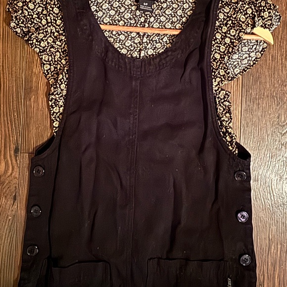 ❤️black vintage coverall babydoll dress - Picture 1 of 4